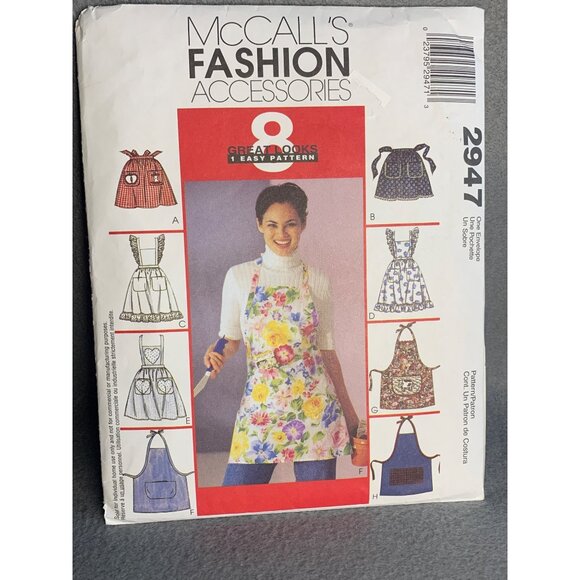 McCall's Misses Apron Sewing Pattern 2947 - uncut - Picture 7 of 9